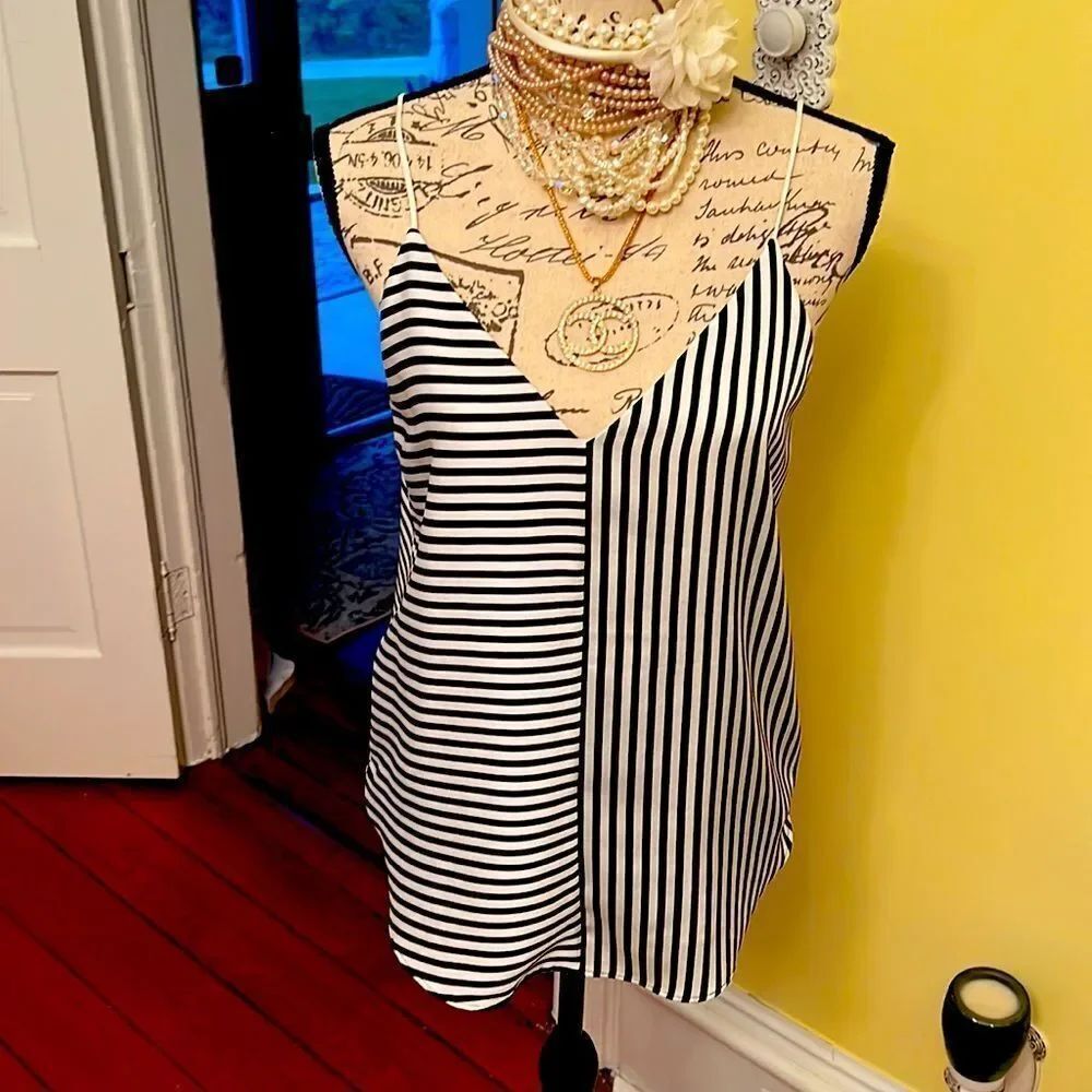 NWT SZ S Express Lined Classic Striped Cami Top NEW